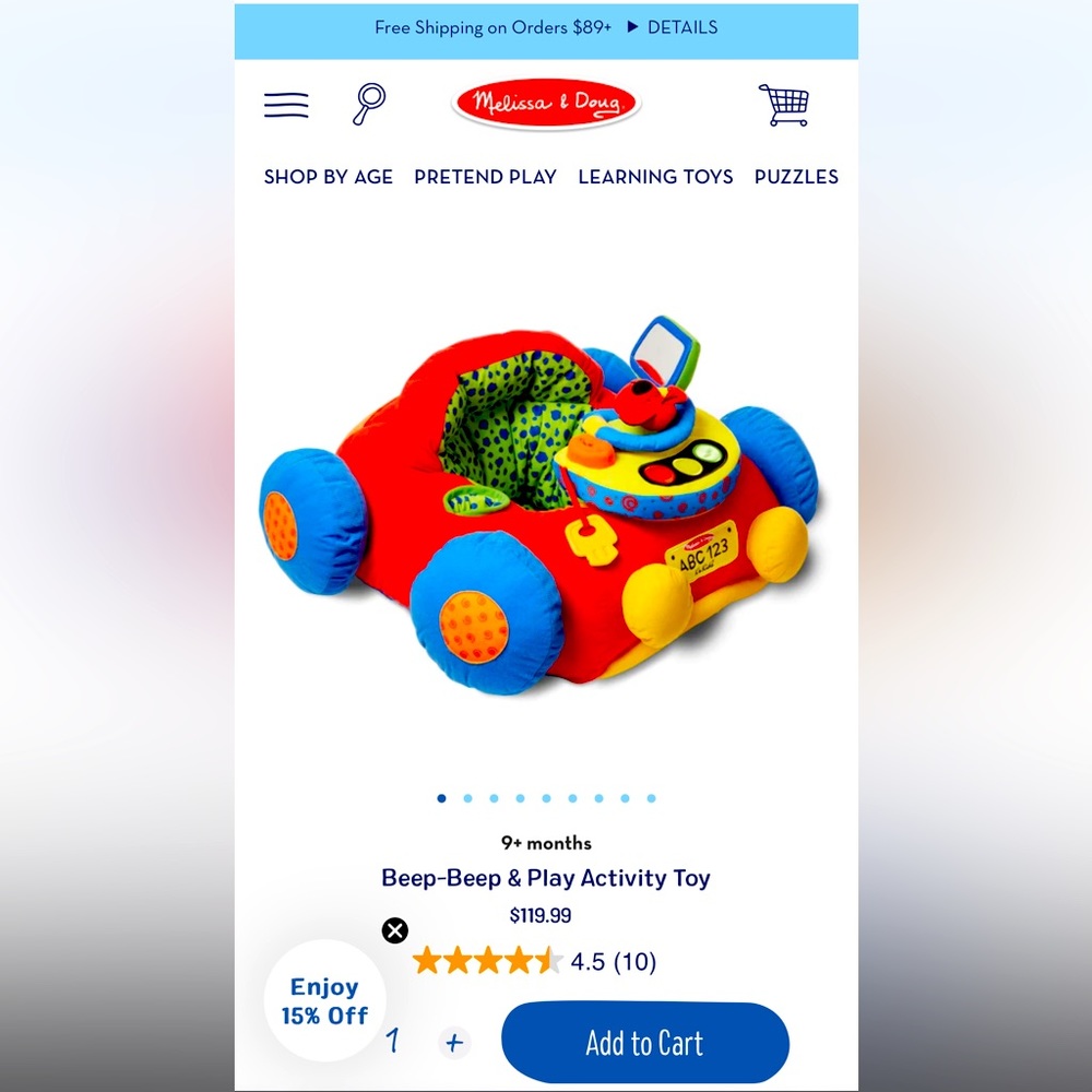 Melissa & Doug Beep Beep Toy